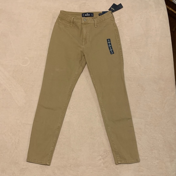 Hollister High Rise Skinny Pant, Size 5, Tan - Picture 1 of 8